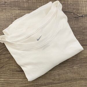 Nike Cream Tee with Subtle Logo